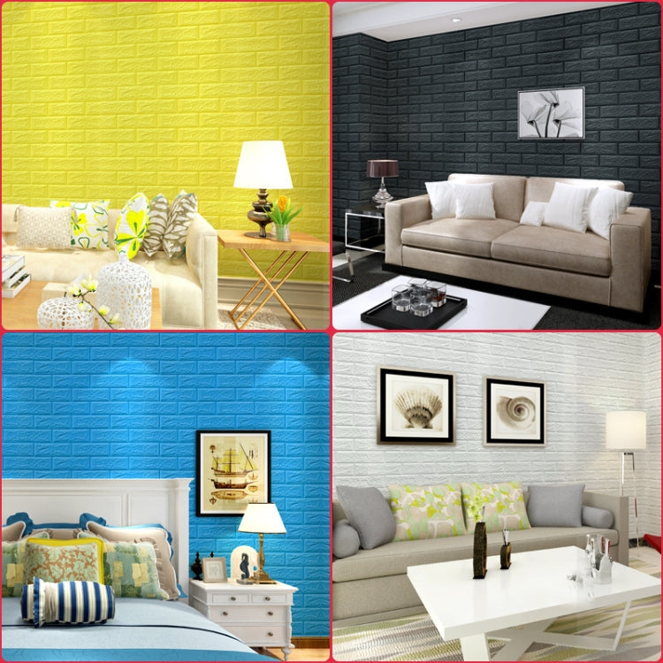 35x38.5cm 3D Self-Stick Wallpaper Soft Wrapping Waterproof Wall Sticker
