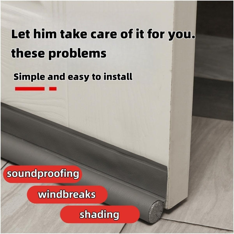 Door Bottom Seal Strip Door Seam Soundproof Windproof Sticker Door Foot Down Gap Self-Adhesive Blocking Strip
