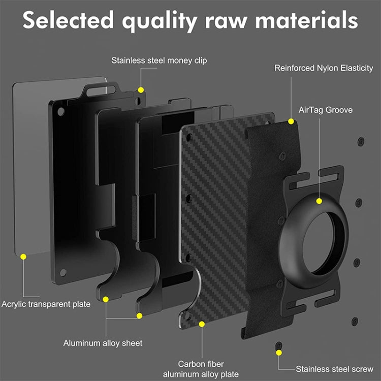 Aluminum Wallet Men Card Holder Transparent Business Card Holder