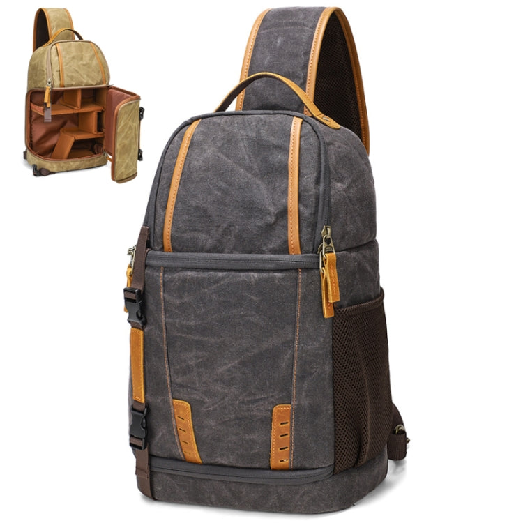 Outdoor Canvas Wear-resistant Waterproof Photography Shoulder Bag