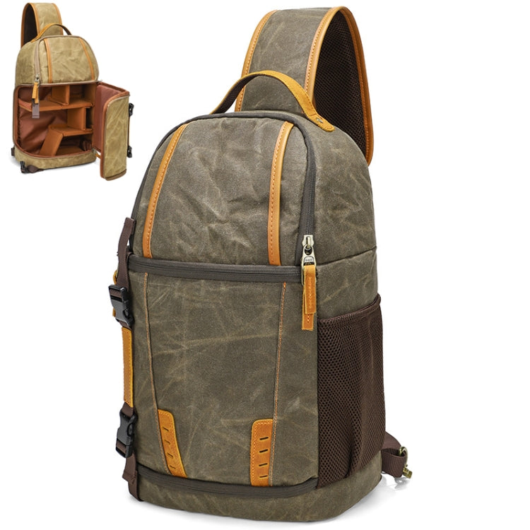 Outdoor Canvas Wear-resistant Waterproof Photography Shoulder Bag