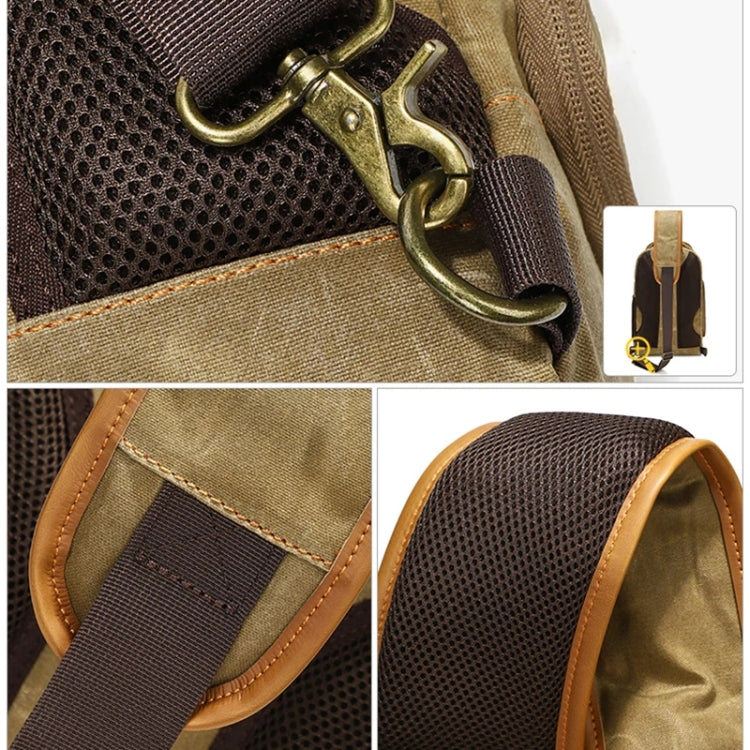 Outdoor Canvas Wear-resistant Waterproof Photography Shoulder Bag