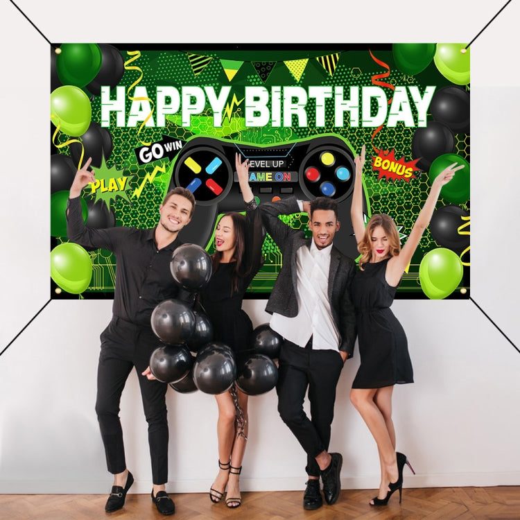 180x110cm Game Console Theme Birthday Background Birthday Party Decoration Banner