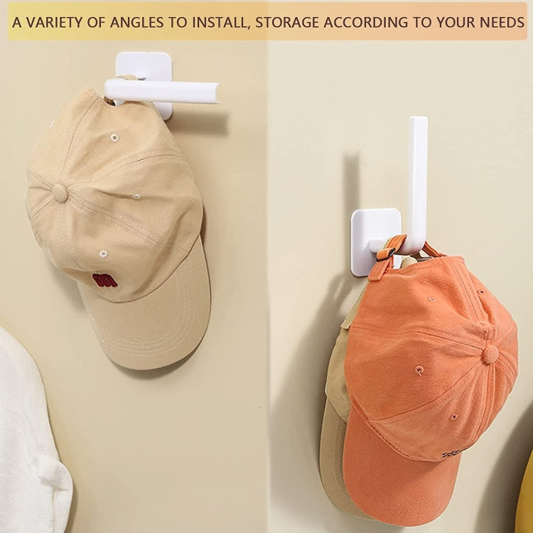 2pcs Baseball Hat Wall Self-Adhesive Hanging Shelf Rack Hook
