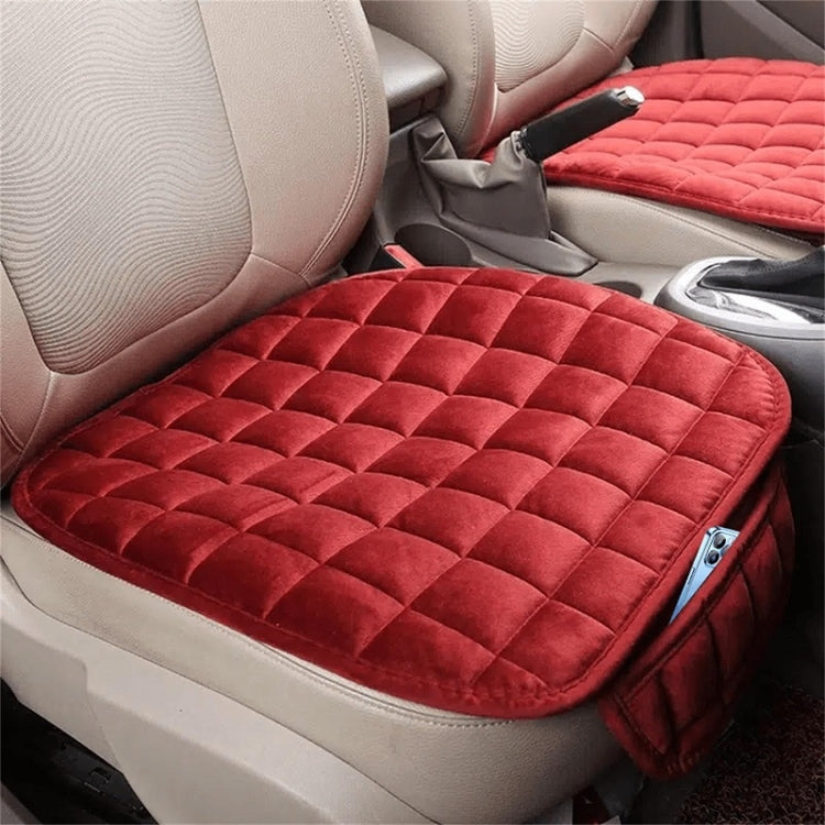 Car Winter Backless Plush Non-slip Non-binding Seat Cushion