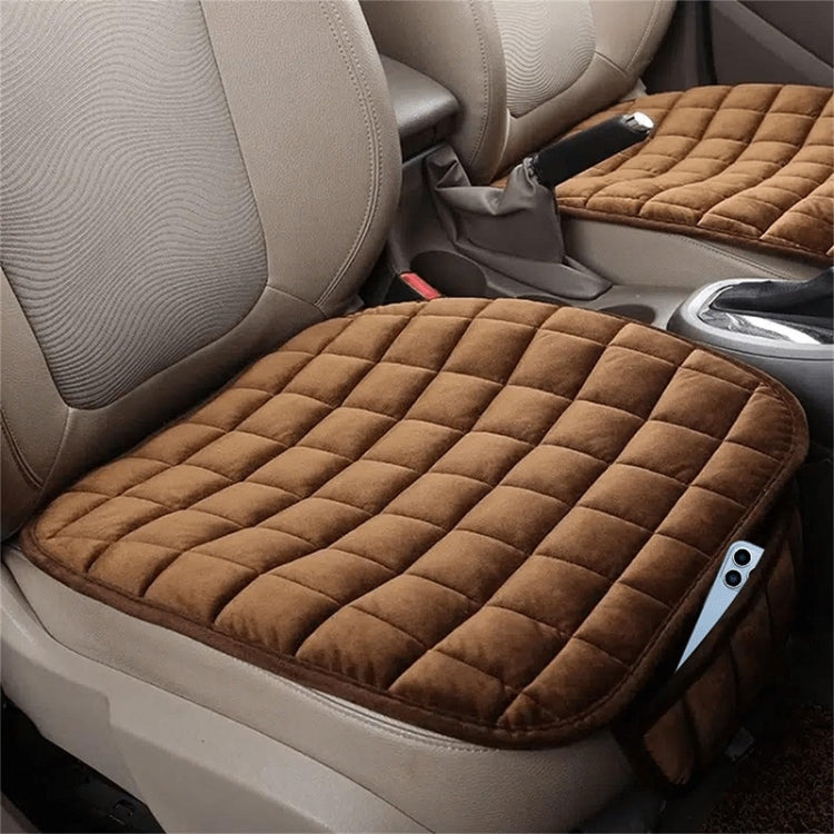 Car Winter Backless Plush Non-slip Non-binding Seat Cushion