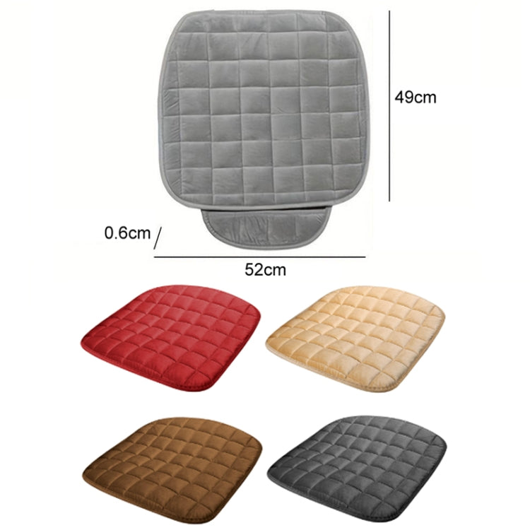 Car Winter Backless Plush Non-slip Non-binding Seat Cushion