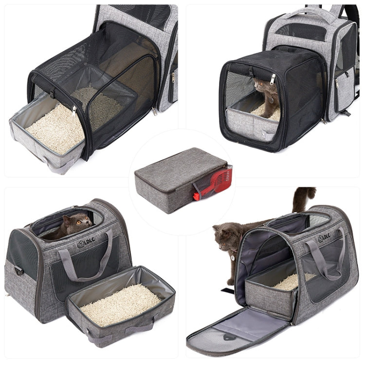 Foldable Oxford Cloth Portable Cat Litter Box Pet Bag