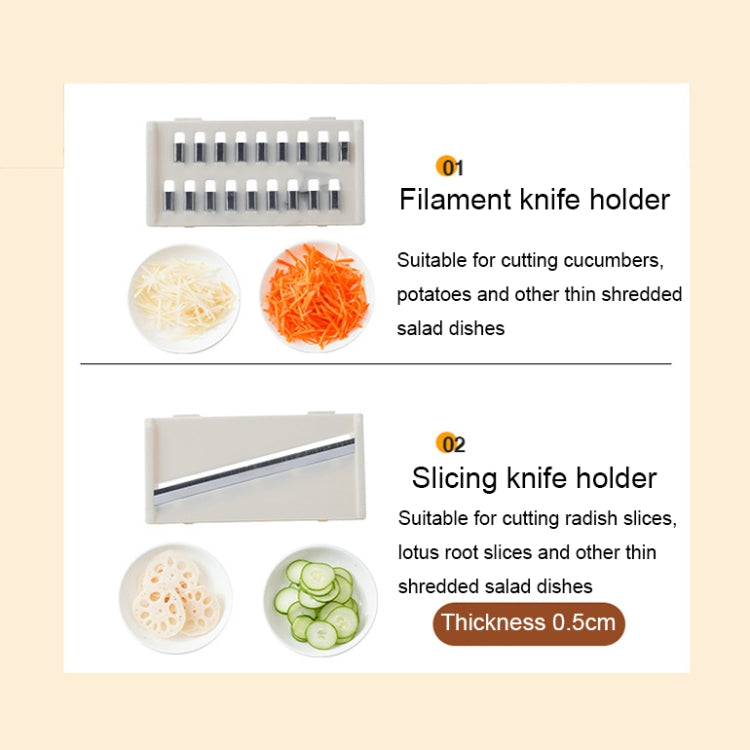 Multifunctional Vegetable Dehydrator Large Capacity Kitchen Drain Basket Household Grater Slicer
