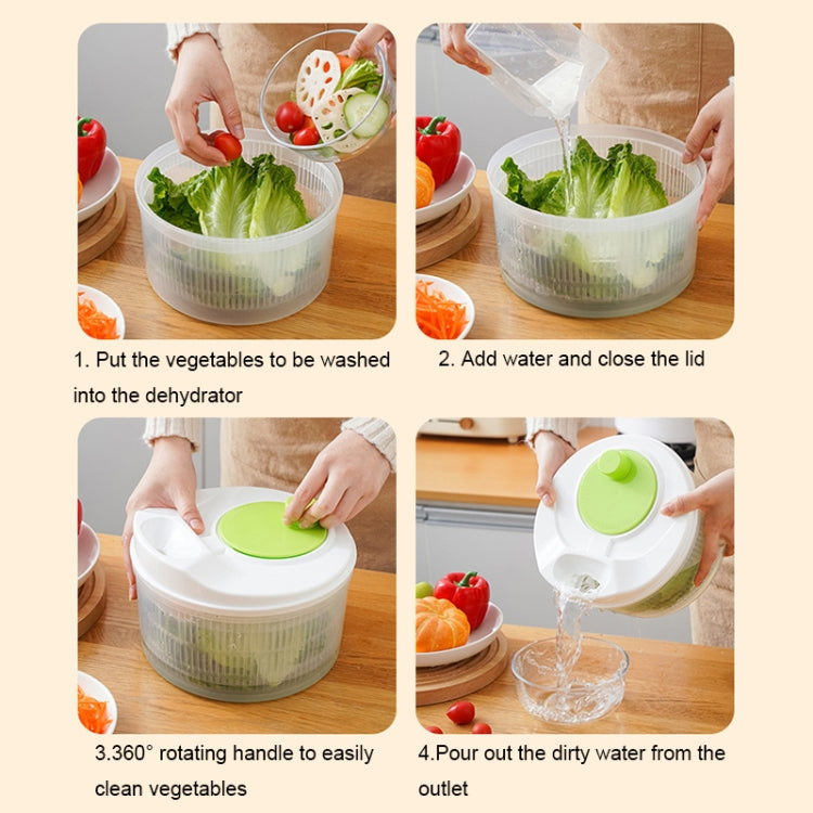 Multifunctional Vegetable Dehydrator Large Capacity Kitchen Drain Basket Household Grater Slicer