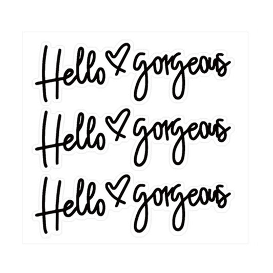 Hello gorgeous Car Stickers Inverted Rear Mirror Glass Sticker