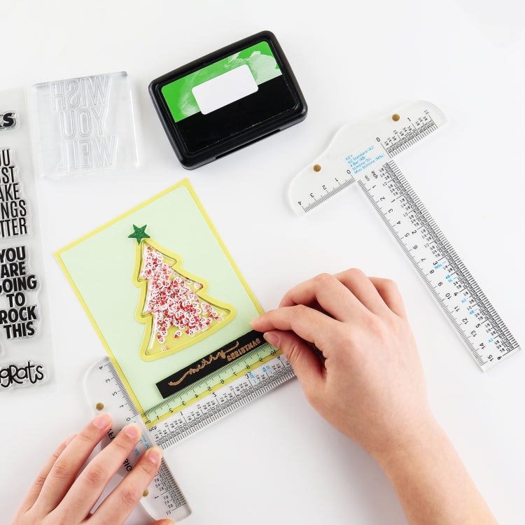 Plastic T-Square Ruler Learning Stationery Ruler