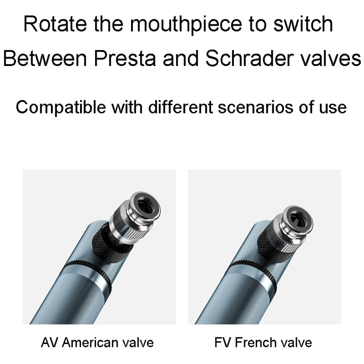 ENLEE ED200 Portable Bicycle Thumbtube American And French Valve Mini Pumps For Home Use