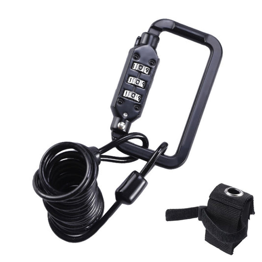 Universal Safety Code Wire Rope Helmet Lock for Motorcycles Bicycles