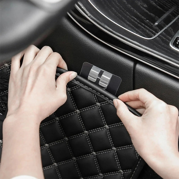 20pcs Car Floor Mats Trunk Mat Buckles Double-sided Adhesive Fixing Stickers