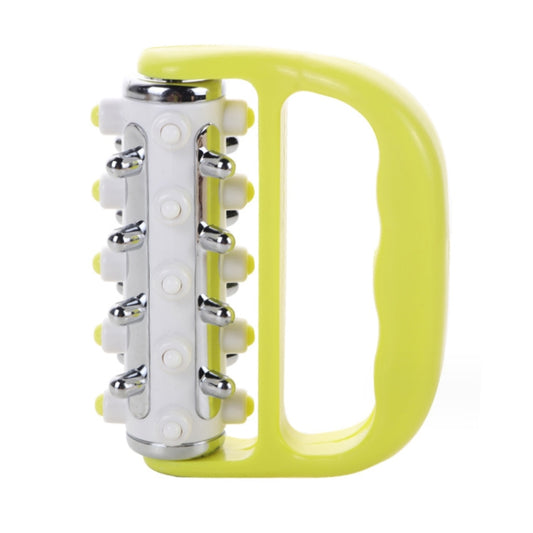 Handheld Curved Five-row Iron Column Roller Soothing Massager