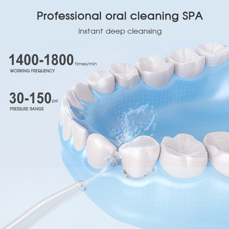 350ML Water Tank Oral Irrigator Rechargeable 5 Gear Adustable Water Flosser