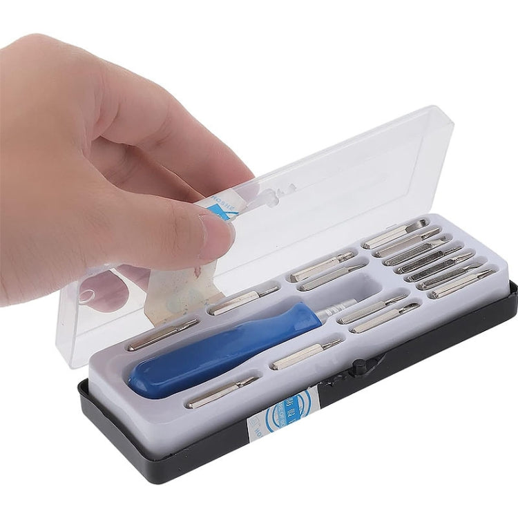 HOSHE 16 In 1 Mini Screwdriver Set Multiple Screwdriver Bits Watch Eyeglasses Repair Tool