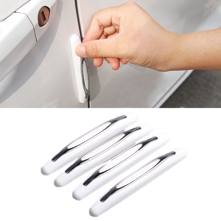 4pcs/set Car Door Anti-collision Strips Rearview Mirror Anti-scratch Stickers