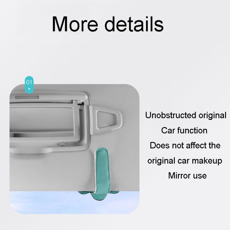 Automotive Shade Eyewear Holder Car Visor Sunglasses And Ticket Organizer