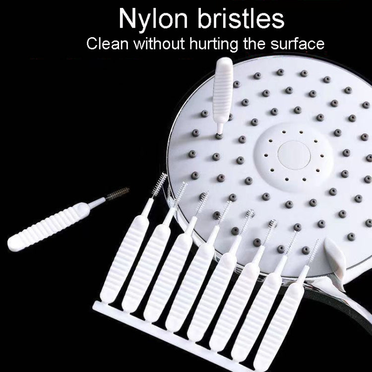 10pcs /Pack Multifunctional Shower Hole Cleaning Brush Anti-Blocking Bath Faucet Washing Tool