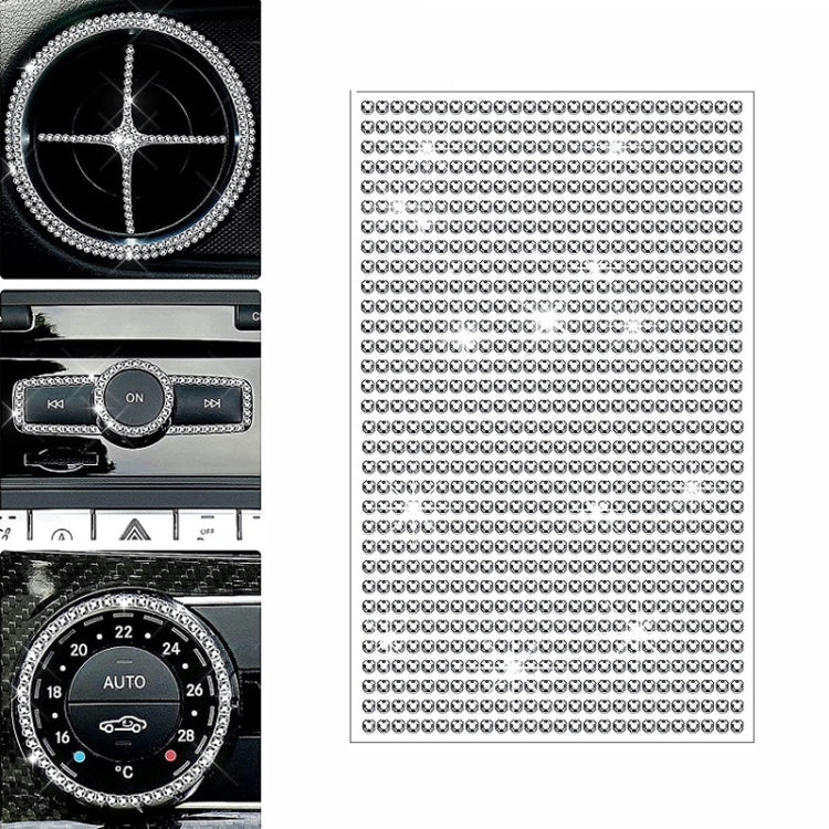 4mm DIY Self-adhesive Shiny Crystal Sticker Car Decoration Sticker