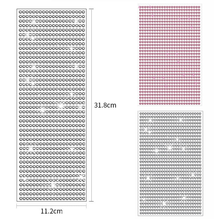 4mm DIY Self-adhesive Shiny Crystal Sticker Car Decoration Sticker