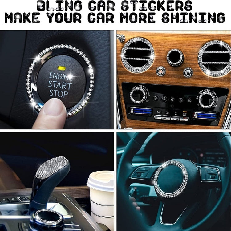 4mm DIY Self-adhesive Shiny Crystal Sticker Car Decoration Sticker