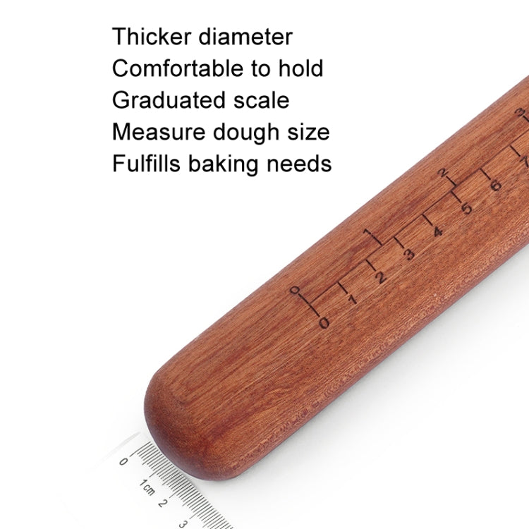 Home Wooden Rolling Pin Nonstick Red Sandalwood Rolling Stick