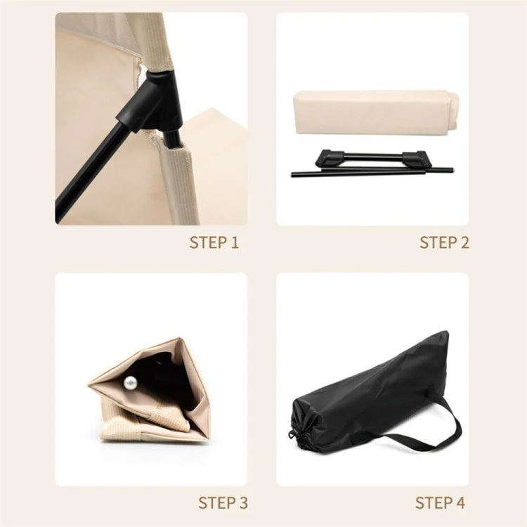 Outdoor Camping Lightweight Comfortable Folding Chair Camping Park Leisure Beach Portable Single Cushion Chair