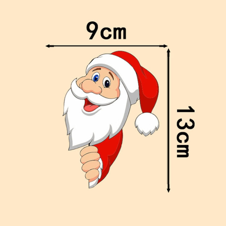 Santa Claus Elk Car Window Decorative Stickers Car Side Window Bumper Decal