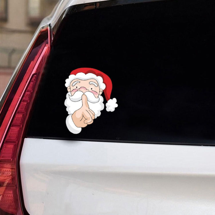 Santa Claus Elk Car Window Decorative Stickers Car Side Window Bumper Decal