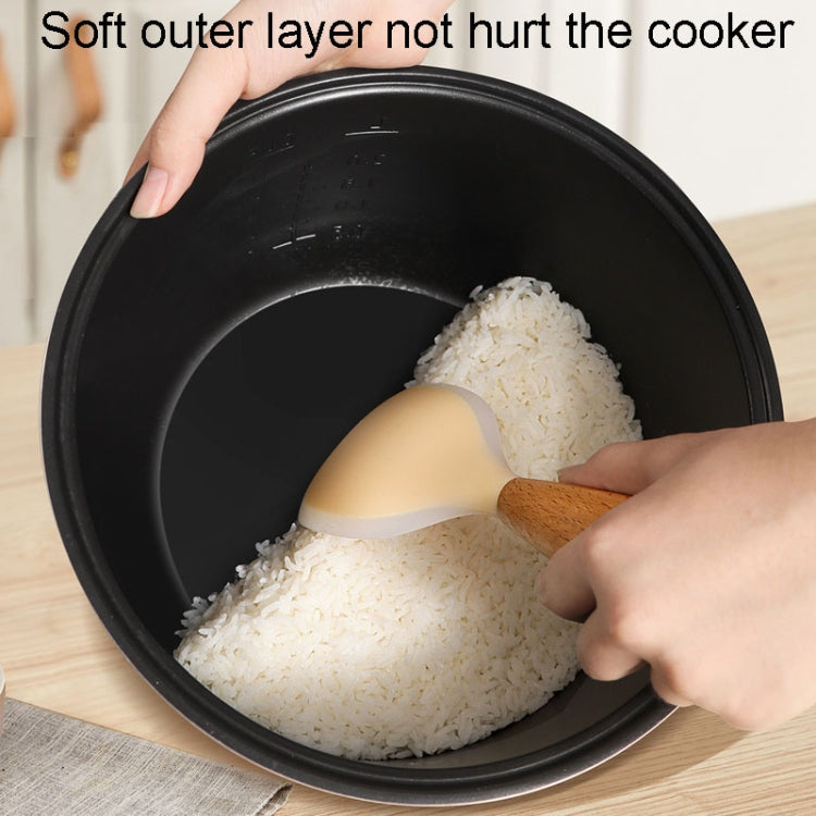 Kacheeg Household Food Grade Standing Non-Stick Rice Ladle Rice Cooker Spoon