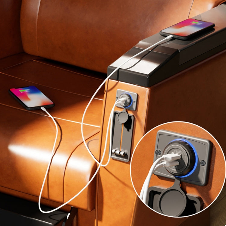 Car Ship Modified Waterproof USB Socket Charger