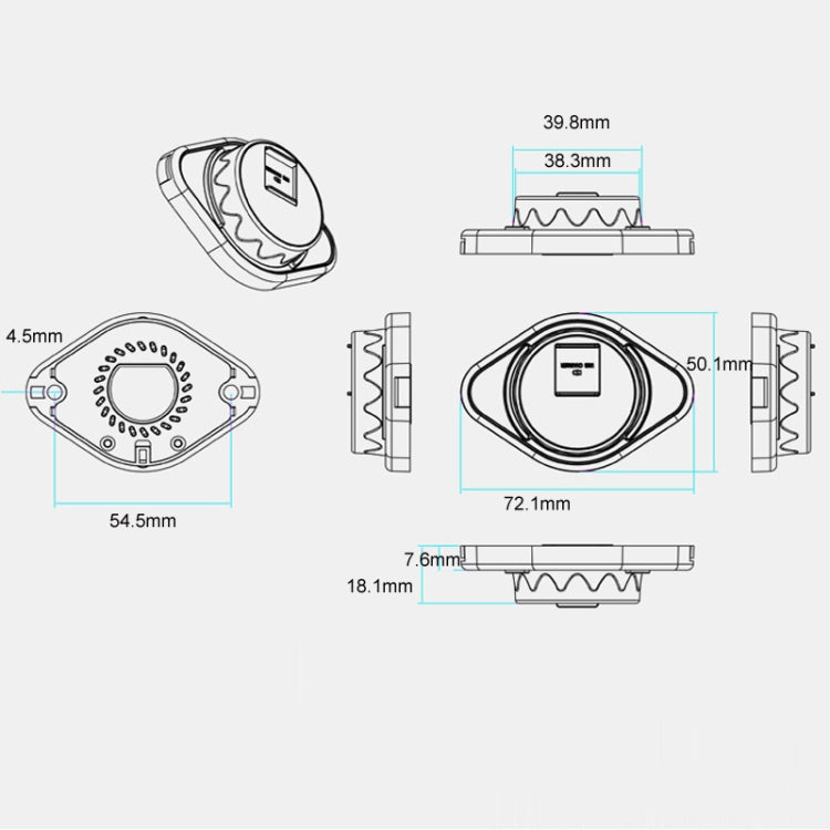 2 in 1 Car Modification Fast Charging USB-C Car Charger