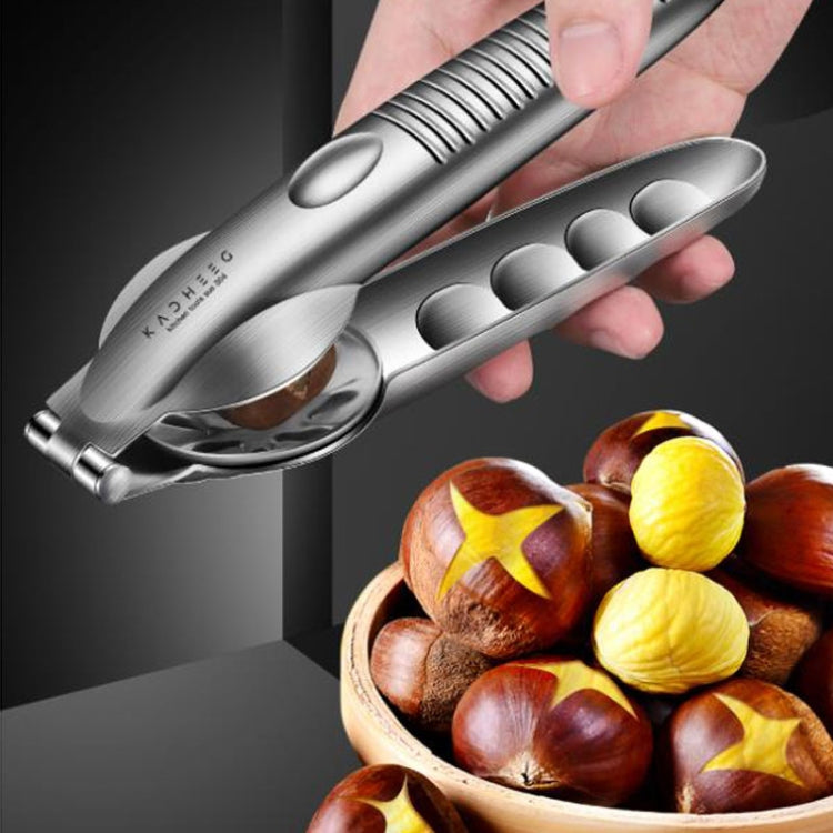 Kacheeg 304 Stainless Steel Chestnut Opener Cross Opening Chestnut Shelling Peeler With 2 Steel Fingers