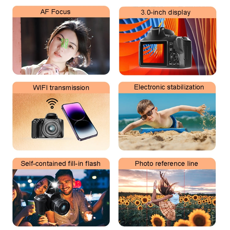 W2 64MP 4K 3 Inch Screen 10X Optical Zoom+4X Digital Zoom Camera