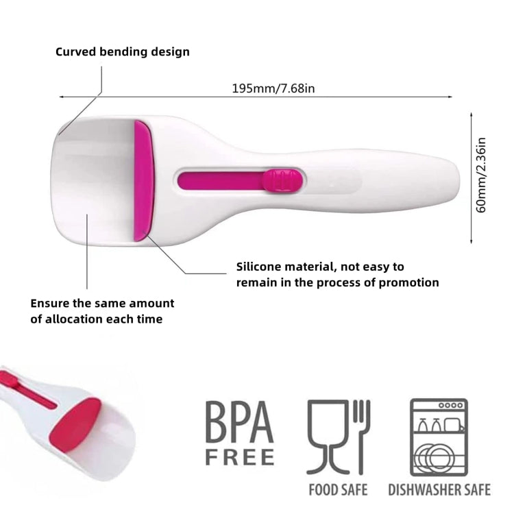 Cupcake Scoop Can Push Labor-saving Batter Chocolate Sauce Measuring Spoon