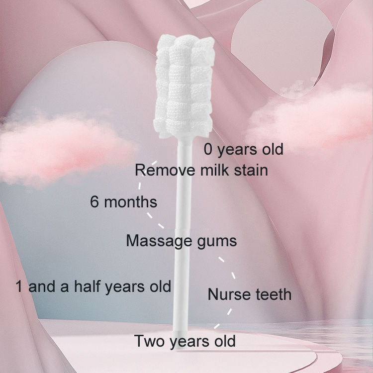 CUYUANSD 30pcs/can Baby Oral Cleaner Tongue Cleaning Gauze Swab