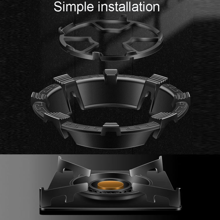 Kacheeg Household Gas Stove Gathering Fire Energy Saving Cover Kitchen Non-Slip Windscreen