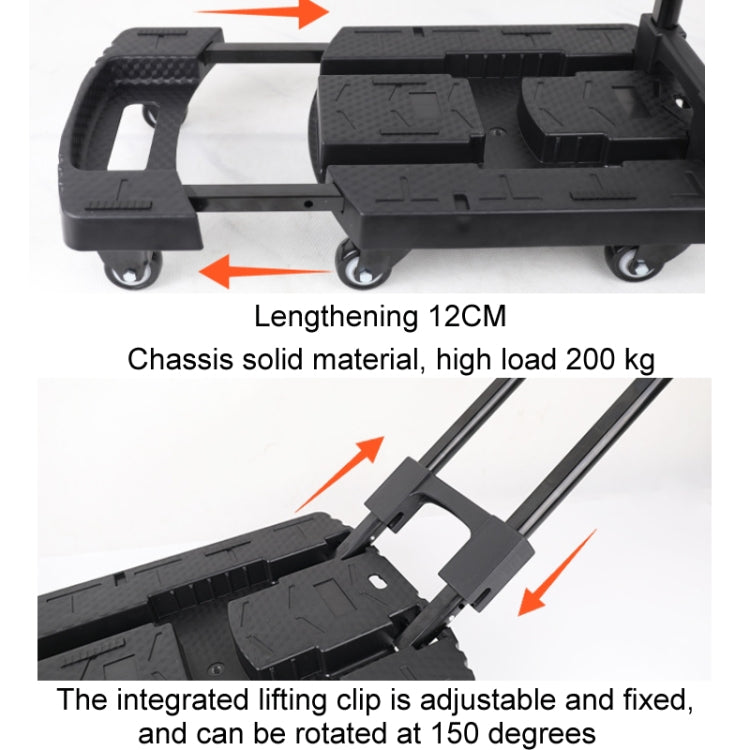 Folding Hand Trolley Portable Luggage Handling Turtle Cart