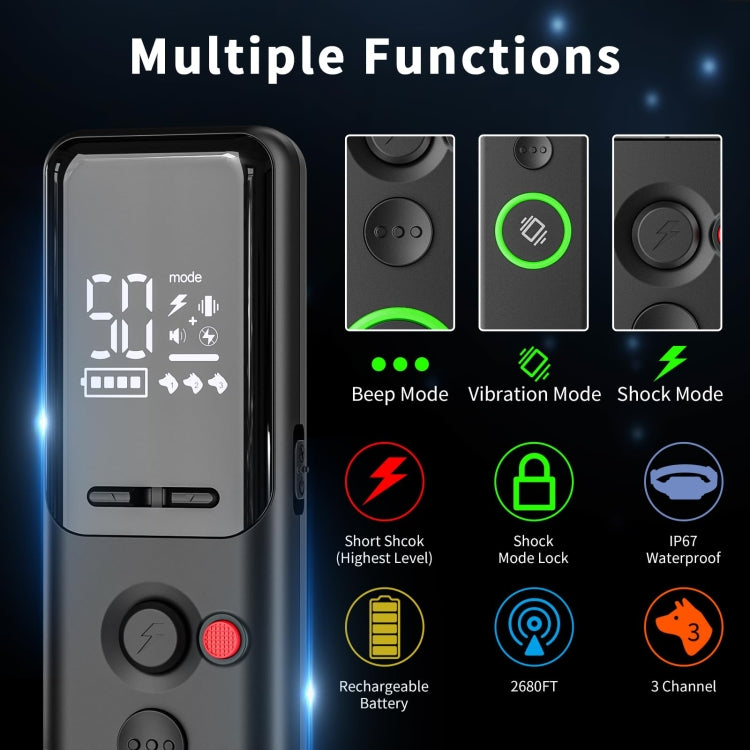 Remote Control Pet Electric Shock Circular Dog Trainer