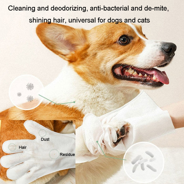KIMHOME Pet No-Rinse Gloves Wipes Dogs Cats Bathing Deodorizing Cleaning Dry Cleaning Pet Supplies