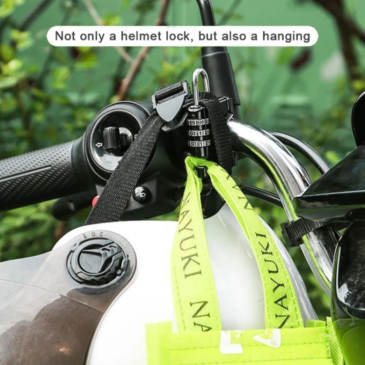 Motorcycle Helmet Anti-Theft Lock Fixed Helmet Combination Padlock