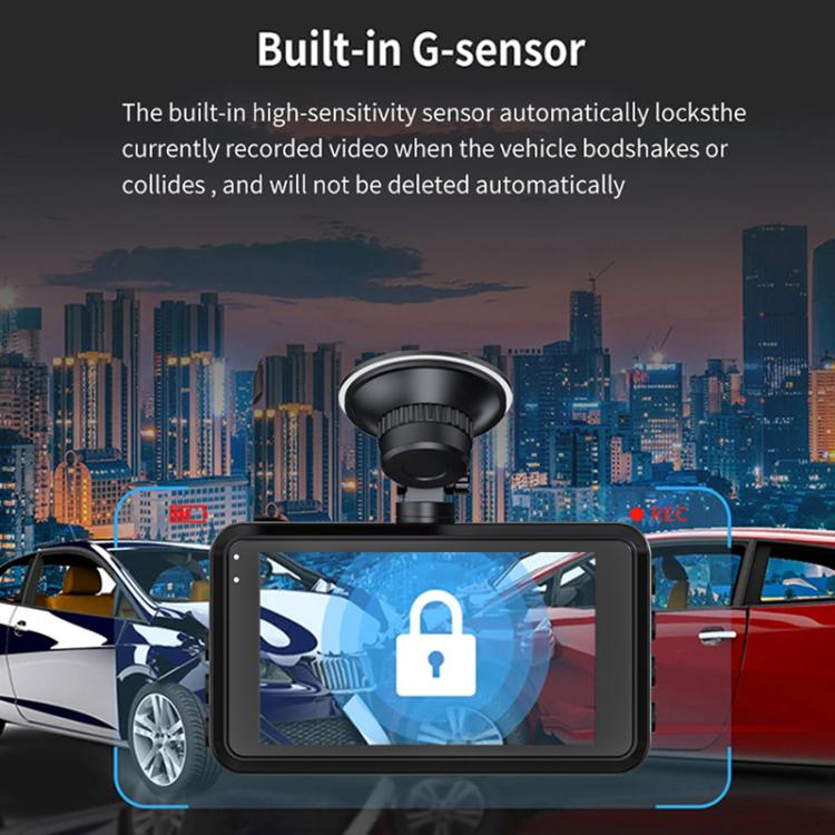 3-Inch Dual-Lens Front 4K + Rear 2K HD WiFi Connected Driving Recorder