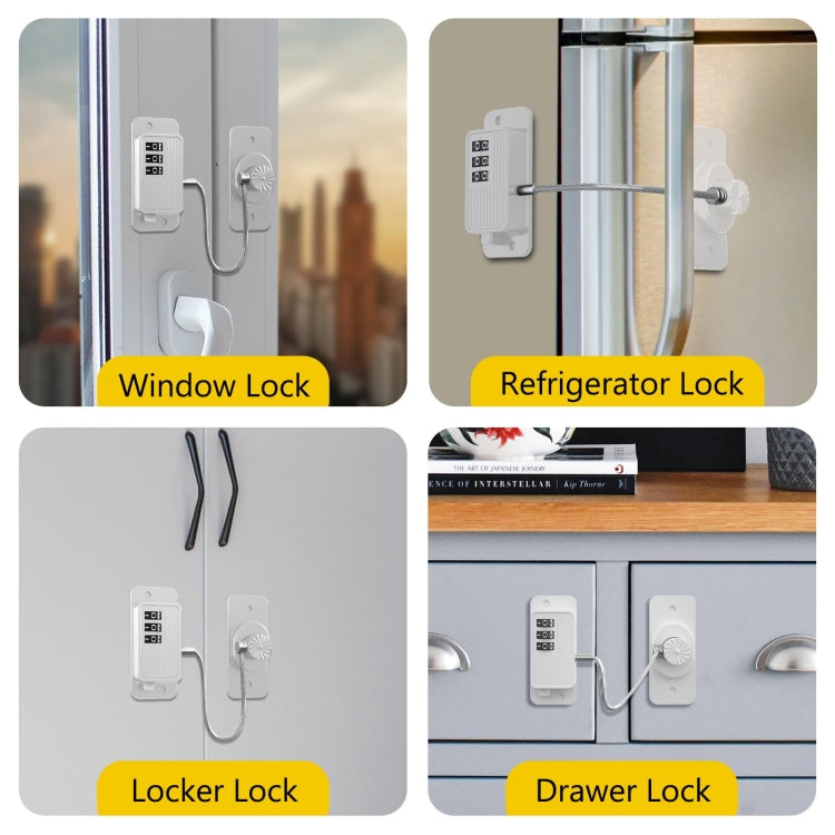 Children Window Safety Lock Limited Positioning Password Refrigerator Lock