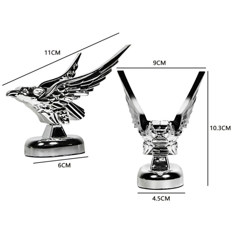 Car Hood Decoration 3D Spread Wings Flying Eagle Modification Universal Car Emblem