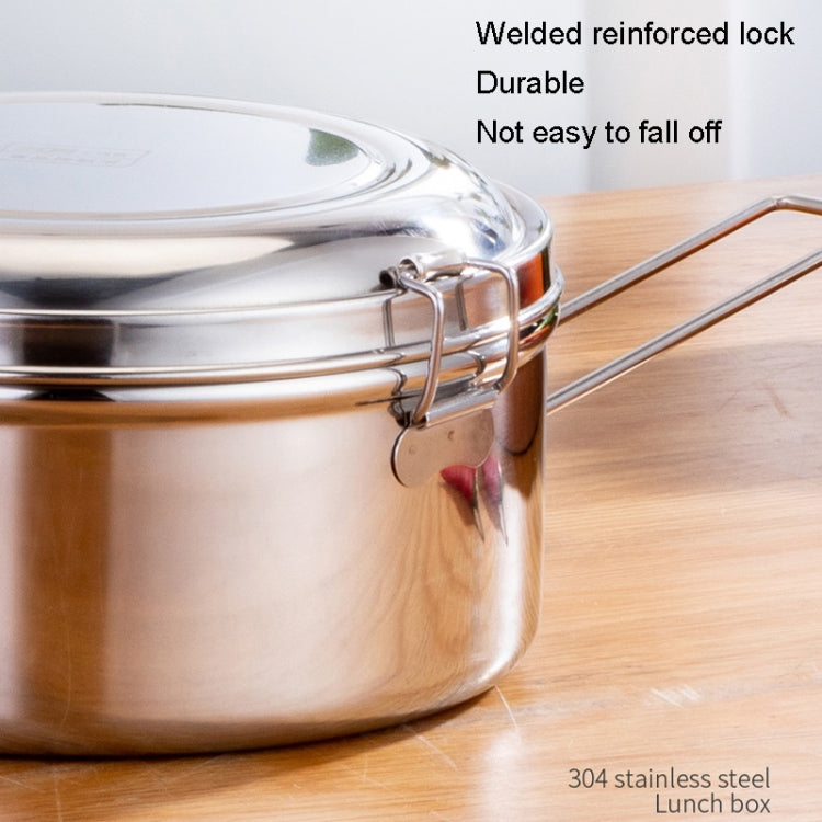 304 Stainless Steel Round Lunch Box