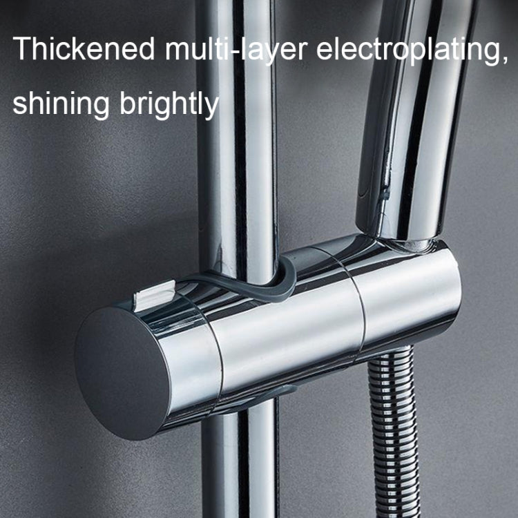 Straight-buckle Adjustable Shower Bracket Shower Rod Lift Base Shower Head Rack