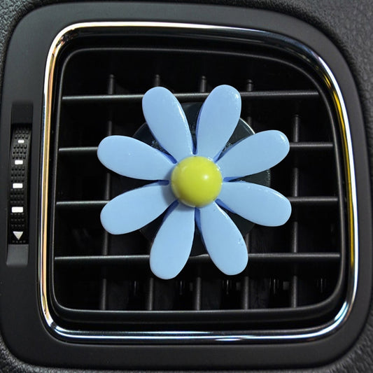 Colorful Daisy Car Decorative Air Vent Aromatherapy Clip, Blue, White, Yellow